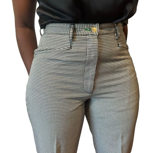 Tommy Hilfiger Houndstooth Plaid Check Trousers Slacks - Picture 4 of 14
